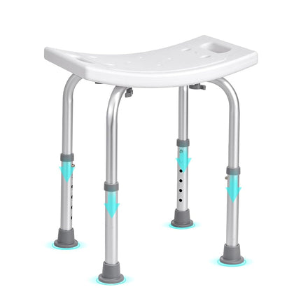 VEVOR Shower Chair, Adjustable Height Shower Stool