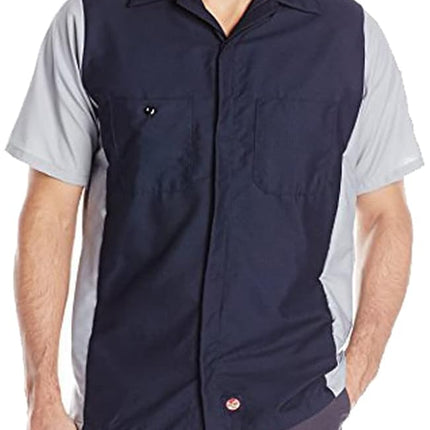 Red Kap Men's Ripstop Crew Shirt, Short Sleeve T, 