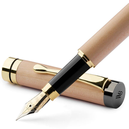 Wordsworth & Black Bamboo Wood Fountain Pen Set fo