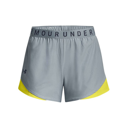 Under Armour Pantalones Cortos Play Up 3.0 para Mujer, (465) Harbor Blue/Starfruit/Downpour Gray, X-Large, (465) Harbor Blue/Starfruit/Downpour Gray, XL