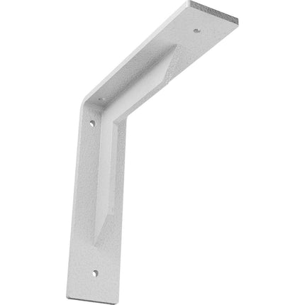 Ekena Millwork BKTM02X08X08STHWH Steel Bracket Stockport, 2"W x 8"D x 8"H, Hammered White
