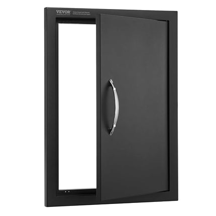 VEVOR BBQ Access Door, 415x570 mm Single Outdoor Kitchen, Cold Plate Flush Mount, Wall Vertical With Handle, for BBQ Island, Grilling Station, Outside Cabinet