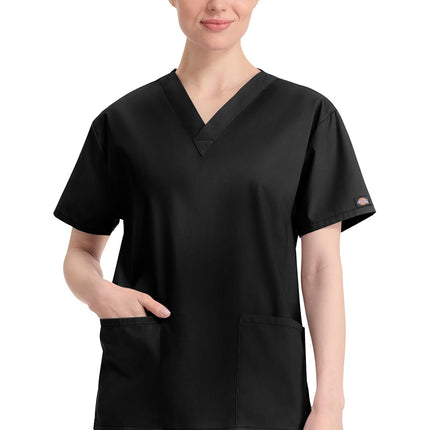 Dickies Women's medical scrubs shirts, Black, M UK