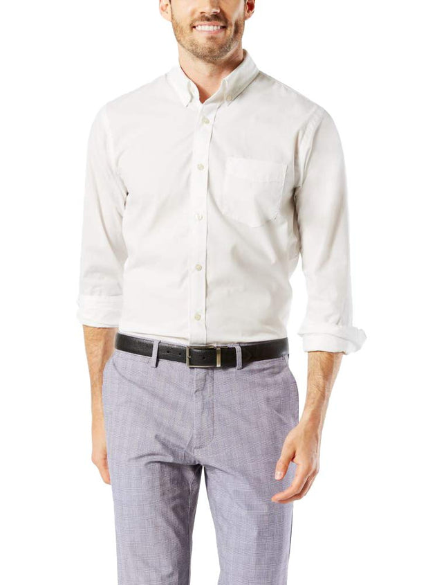 Dockers Men's Classic Fit Long Sleeve Signature Co