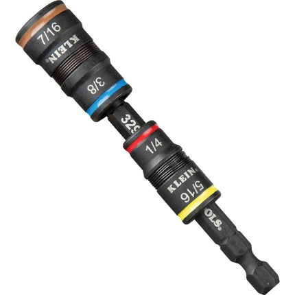 KLEIN TOOLS 85515HD 3-Piece Tool Set, Mini-Ratchet, 12-in-1 Impact Stubby Multi-Bit Driver and 5-in-1 Flip Socket, Tools for Tight Spaces