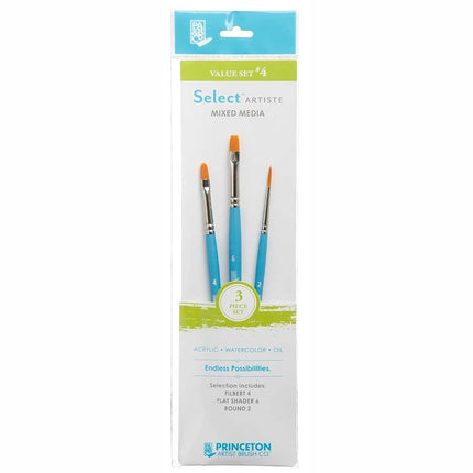Princeton SelectArtiste Mixed Media Brush Set 4 x 