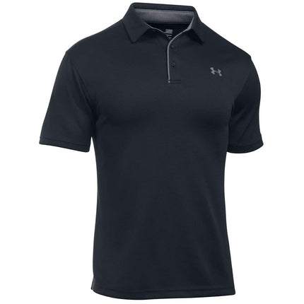 Under Armour Mens UA Golf Tech Polo Shirt - Black - 4XL