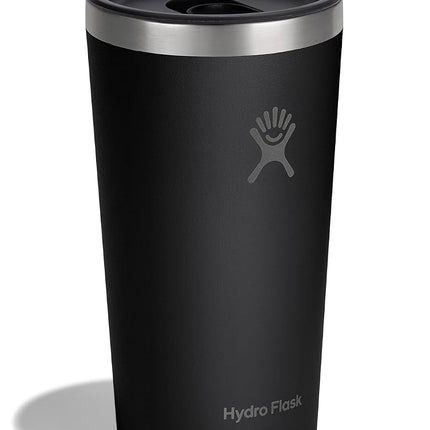 Hydro Flask All Around Tumbler Press-in Lid, Insulated Travel Mug, Stainless Steel Coffee Cup 20 Oz Tonal Black