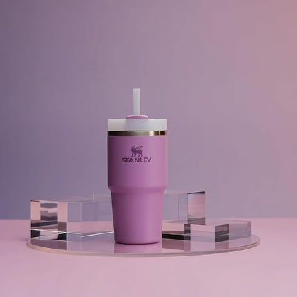 STANLEY Quencher H2.0 FlowState Stainless Steel Vacuum Insulated Tumbler with Lid and Straw for Water, Iced Tea or Coffee, Smoothie and More, Lilac, 20oz