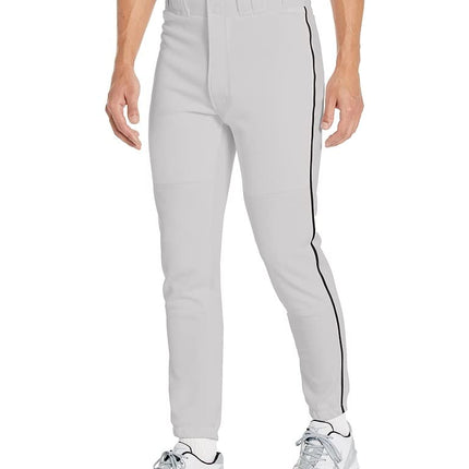 Mizuno Adult Men's Premier Piped Baseball Pant Grey/Black