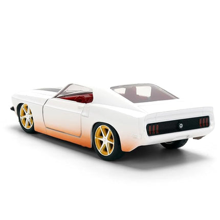 Jada Fast & Furious Roman’s Ford Mustang 1:32 Scale with Distressed Paint, Rubber Tires & Opening Doors – Collectible for Ages 8+