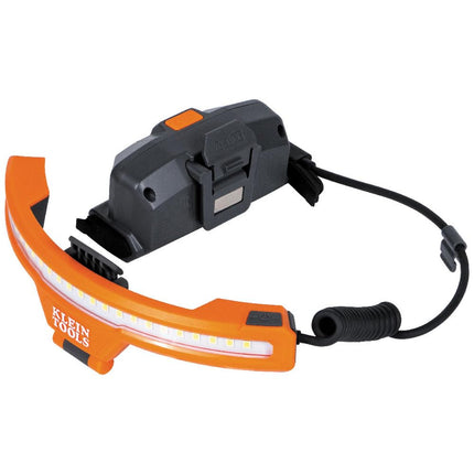 Klein Tools KHH56308 Rechargeable LED Wide-Beam Headlamp Work Light Hard Hats, 770 Lumens, Battery and Mount Included