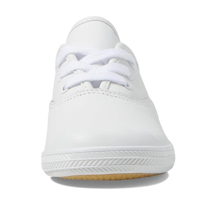 Zapatillas Keds de Niña Champion Toe Cap (Niña pequeña/Bebé), cuero blanco, 10 Niño pequeño