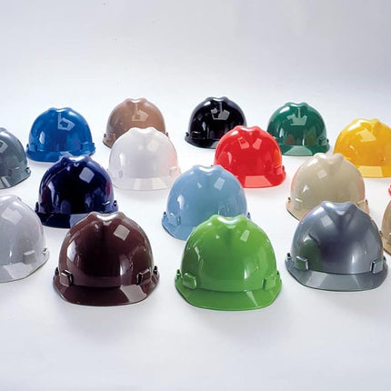 MSA 463943 Blue V-Gard Slotted Hard Hat