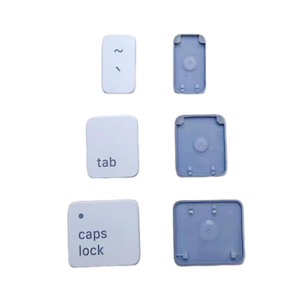 Replacement US Keyboard Full Set of Keycap Keys (No Hinge) and Tool Applicable for ipad Pro/Air 11/12.9/13 inch Magic Keyboard Key Cap (MKH-2 White)