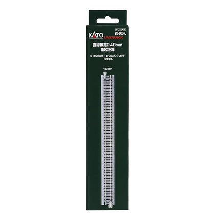 KATO N Gauge Straight Track 9.8 inches (248 mm), Pack of 10, 20-000-L Railway Model Supplies