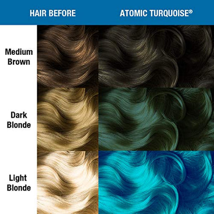 Manic Panic Semi-permamente Atomic Turquoise Hair Color 4 oz