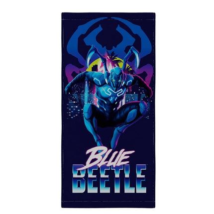 Serviette de bain/piscine/plage en coton super doux Franco Blue Beetle pour enfants, 147 cm x 71 cm, (produit sous licence officielle)
