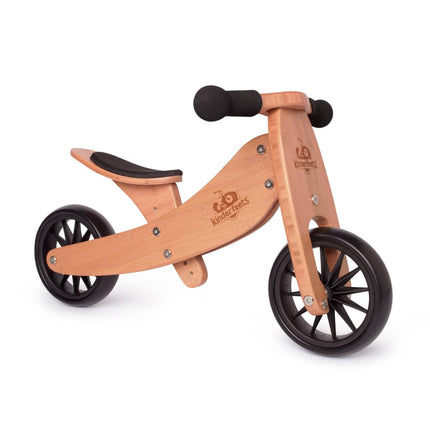 Kinderfeets Tiny Tot 2-in-1 Trike Balance Bike Bamboo