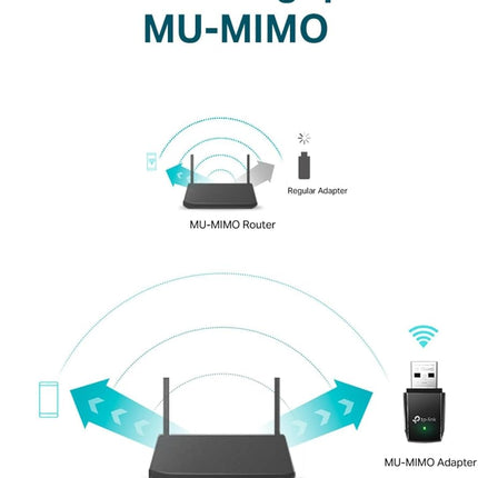 TP-Link Archer T2U AC600 WiFi Dongle, Mini USB WiFi Adapter for PC