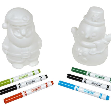 Crayola Light Ups Santa and Snowman Bundle, Recolorable Light Up Toy, Gift for Kids, 5, 6, 7, 8