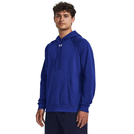 Under Armour Men's UA Rival Fleece Hoodie, (400) Royal / / White, X-Small
