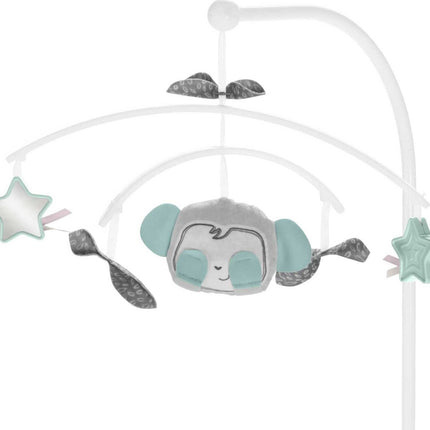 Moisés colecho con movimientos suaves Fisher-Price Baby Sleeper con luces, música, vibraciones y móvil de juguete para recién nacidos de 0+ meses, modelo Sweet Snugamonkey
