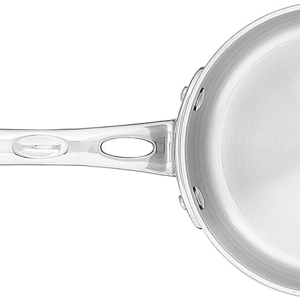 CUISINART FCT19-14 Cazo francés clásico de triple capa de acero inoxidable de 1 cuarto de galón con tapa, plateado