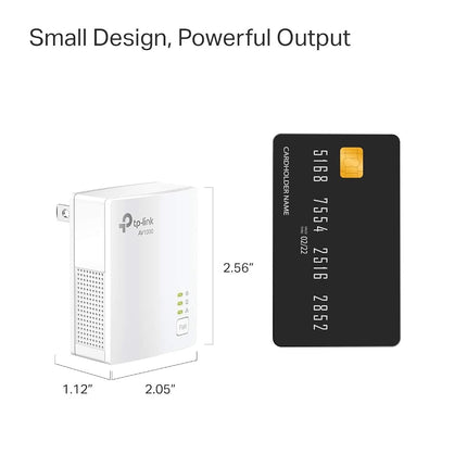TP-Link AV1000 Powerline Ethernet Adapter - Nano Size, Gigabit Port, PlugPair&Play, Ethernet Over Power, Power Saving Mode, Network Adapter, ???-?? ???? (TL-PA7017)