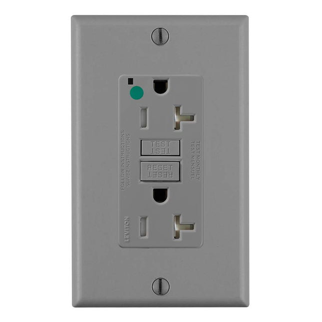 Leviton GFTR2-HGG 20 Amp, 125 Volt, SmartlockPro S