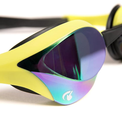 ARENA Cobra Ultra Swipe Mirror Unisex Adult Racing Swimming Goggles, Swimming Pool Goggles with Curved Mirror Lenses, Anti-Fog, UV Protection, 5 Interchangeable Nose Bridges