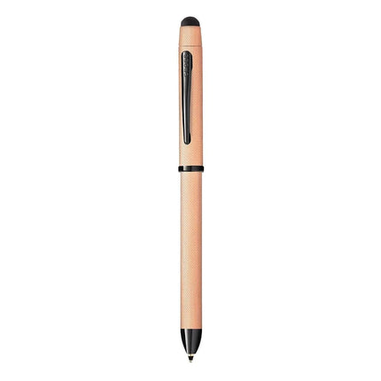 CROSS Tech3+ Brushed Rose-Gold PVD Multifunction Pen with Stylus and 0.5mm Lead