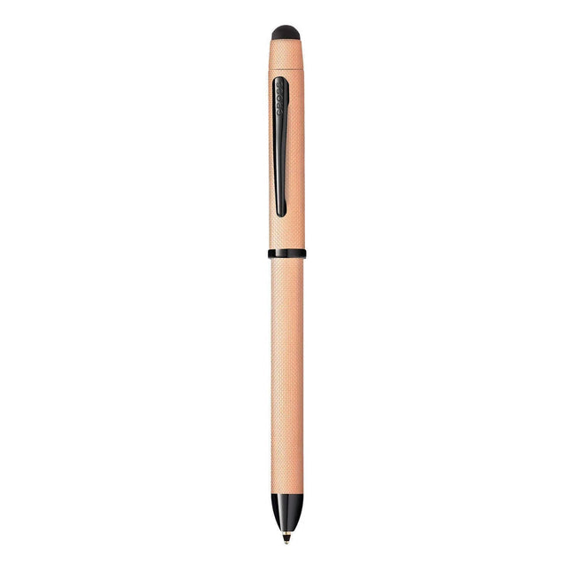 CROSS Tech3+ Brushed Rose-Gold PVD Multifunction Pen with Stylus and 0.5mm Lead