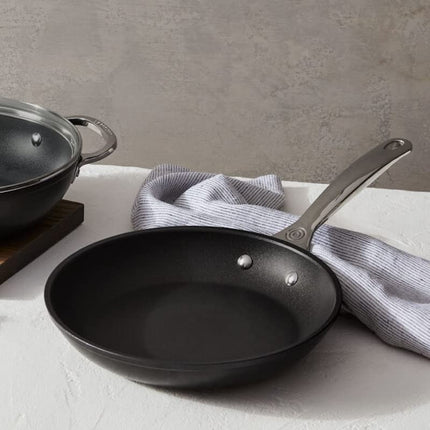 Le Creuset Toughened Nonstick Pro Cookware Set, 3pc. (9.5” Fry Pan & 2.5 qt. Braiser W/Glass Lid)