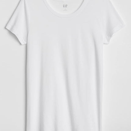GAP Women's Favorite Crewneck Tee T-Shirt, White, XL