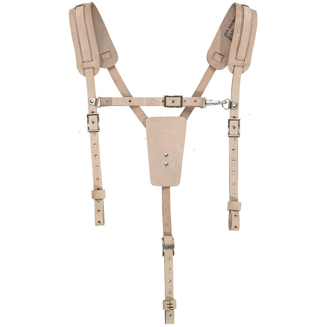 KLEIN TOOLS 5413 Soft Leather Work Belt Suspenders