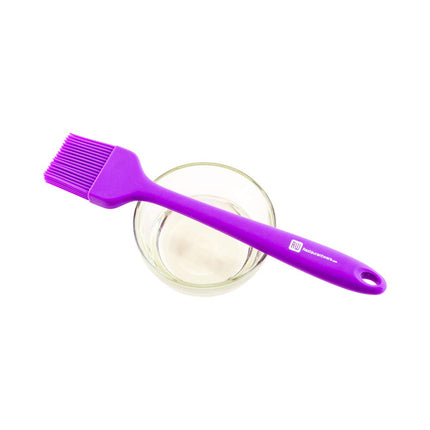 Restaurantware – Pinceau à pâtisserie de 25,9 cm, 1 pinceau de cuisine résistant à la chaleur – Lavable au lave-vaisselle, trou de suspension, pinceau de cuisine en silicone noir, pour étaler l'huile, le beurre ou la sauce,