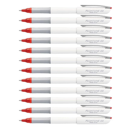 Pentel Floatune Rollerball, 0.8mm Medium Line, Red