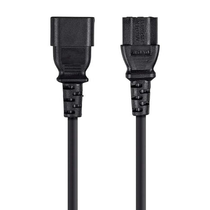 Monoprice 3ft 18AWG Power Extension Cord Cable w/ 3 Conductor PC/Mon, 13A (IEC-320-C14 to IEC-320-C13)