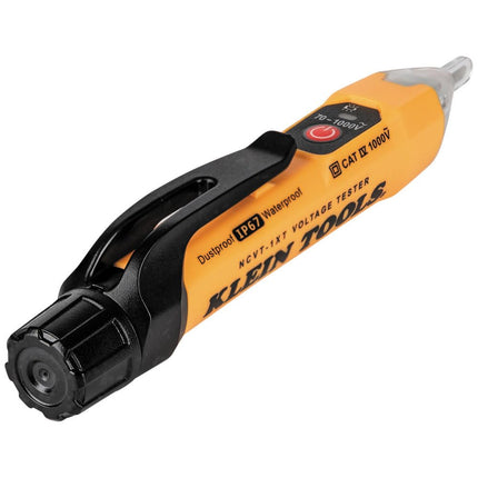 Kit de test de qualité supérieure Klein Tools NCVT1XTKIT : stylo testeur de tension sans contact et testeur de prises GFCI, 70 V à 1000 V CA, détecte les problèmes de câblage courants