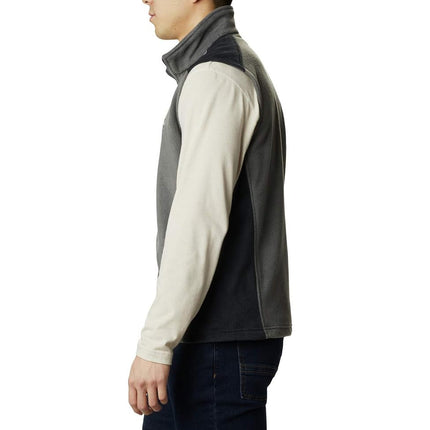 Columbia Men's Steens Mountain Vest Fleece, Grill/Black, 2X Tall