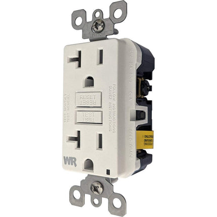 Blue Sea Systems 1698 Marine Grade Dual GFCI Receptacle, 125V AC, 20A, White