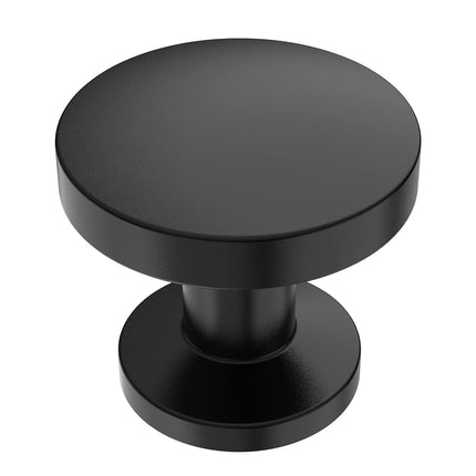 9BUILD 10 Pack 1.2 Inch Round Matte Black Drawer K