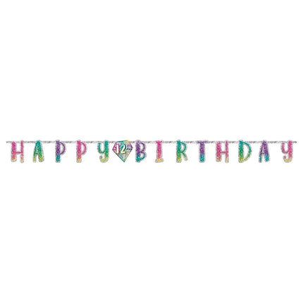 Personalized Large Sparkle Letter Banner - 1 Pc.