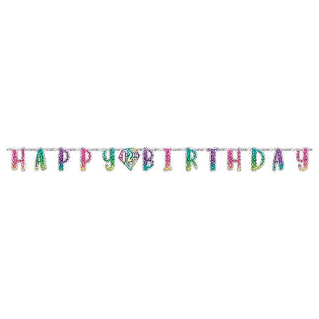 Personalized Large Sparkle Letter Banner - 1 Pc.