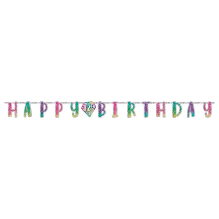 Personalized Large Sparkle Letter Banner - 1 Pc.