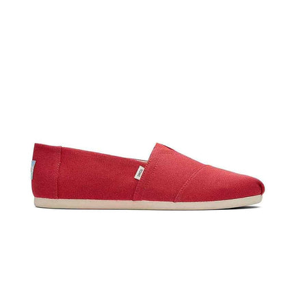TOMS Alpargata Canvas Shoes - Elastic Gore Fit, Flexible Outsole, Timeless Style, Impactful Purchase Red