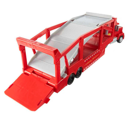 Disney and Pixar Cars Mack Hauler, 13-inch Toy Transporter Truck with Ramp & Carry Storage for 12 Vehicles, Gift for Kids Ages 4 Years Old & Up, HDN03