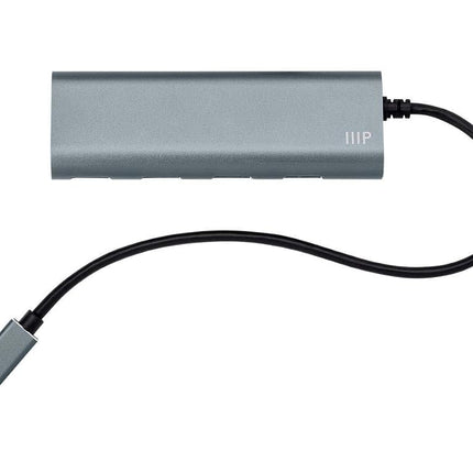Monoprice 114908 4 Port USB-C Hub - Aluminum, SuperSpeed Transfer Rates, Compatible with Apple MacBook, Google Chromebook & More