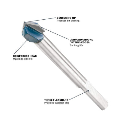BOSCH GT400 5/16 in. Glass and Tile Bit